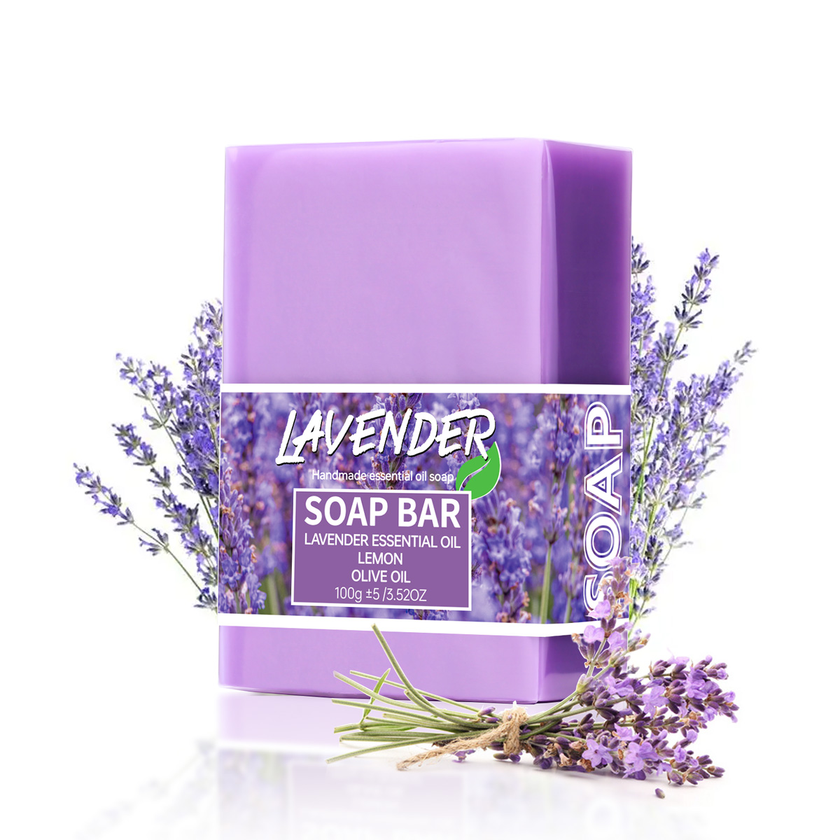 Essential Oil Soap - 100 グラムラベンダーオイル手作りグリセリン石鹸バーボディフェイスソープディープクレンズ美白石鹸蜂蜜ターメリックローズ