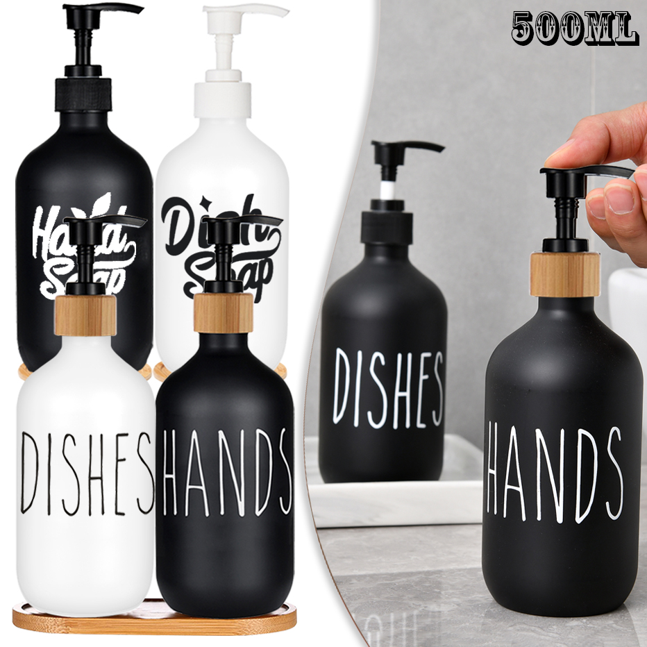 Soap Making Liquid - 500 ミリリットル食器用石鹸ボトルディスペンサー詰め替え浴室ハンドソープシャンプーシャワージェル液体サブボトリングキッチンアクセサリー