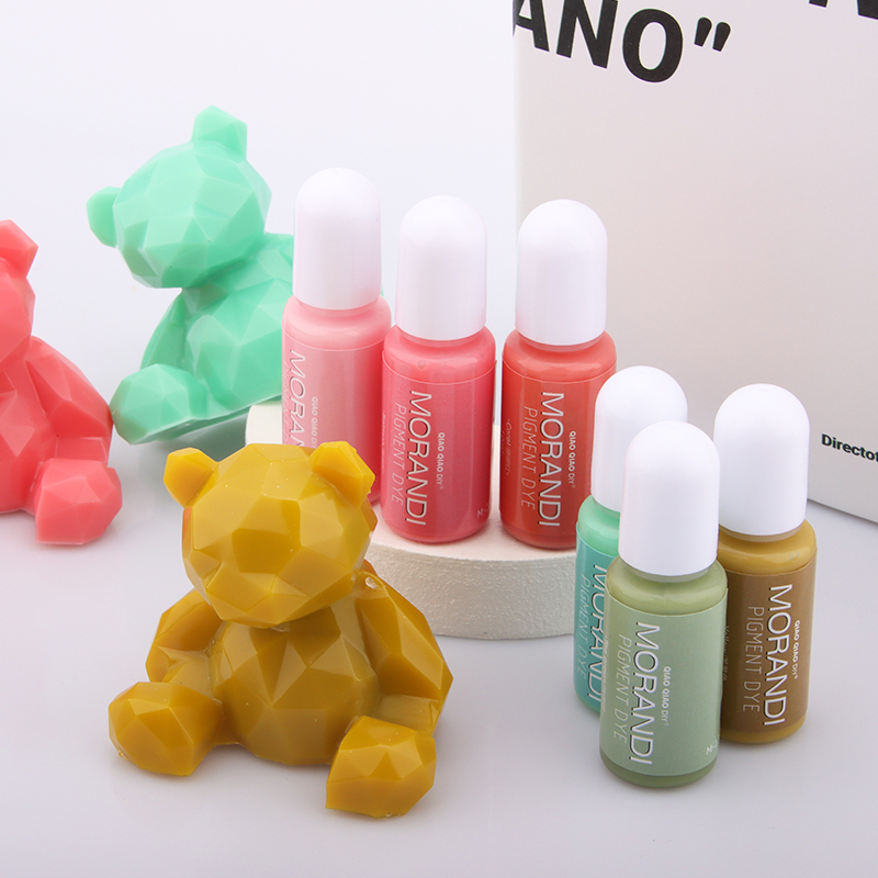 Soap Making Liquid - ジュエリー作り用エポキシ樹脂顔料,UV樹脂工芸品,モランディ液体染料,キャンドルと石鹸インク,アルコール着色剤,10ml, 24色