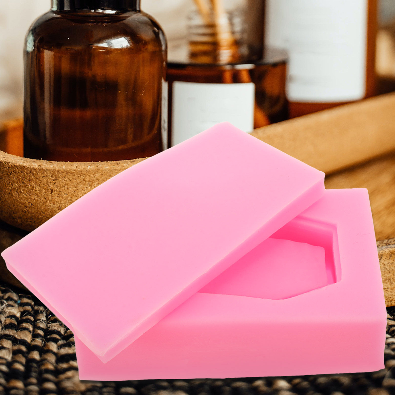 Soap Making Easy - 4個入り棺型クロスシリコンモールド DIY香り付きキャンドル ハロウィンデコレーション 石鹸作り ノンスティック 簡単リリース