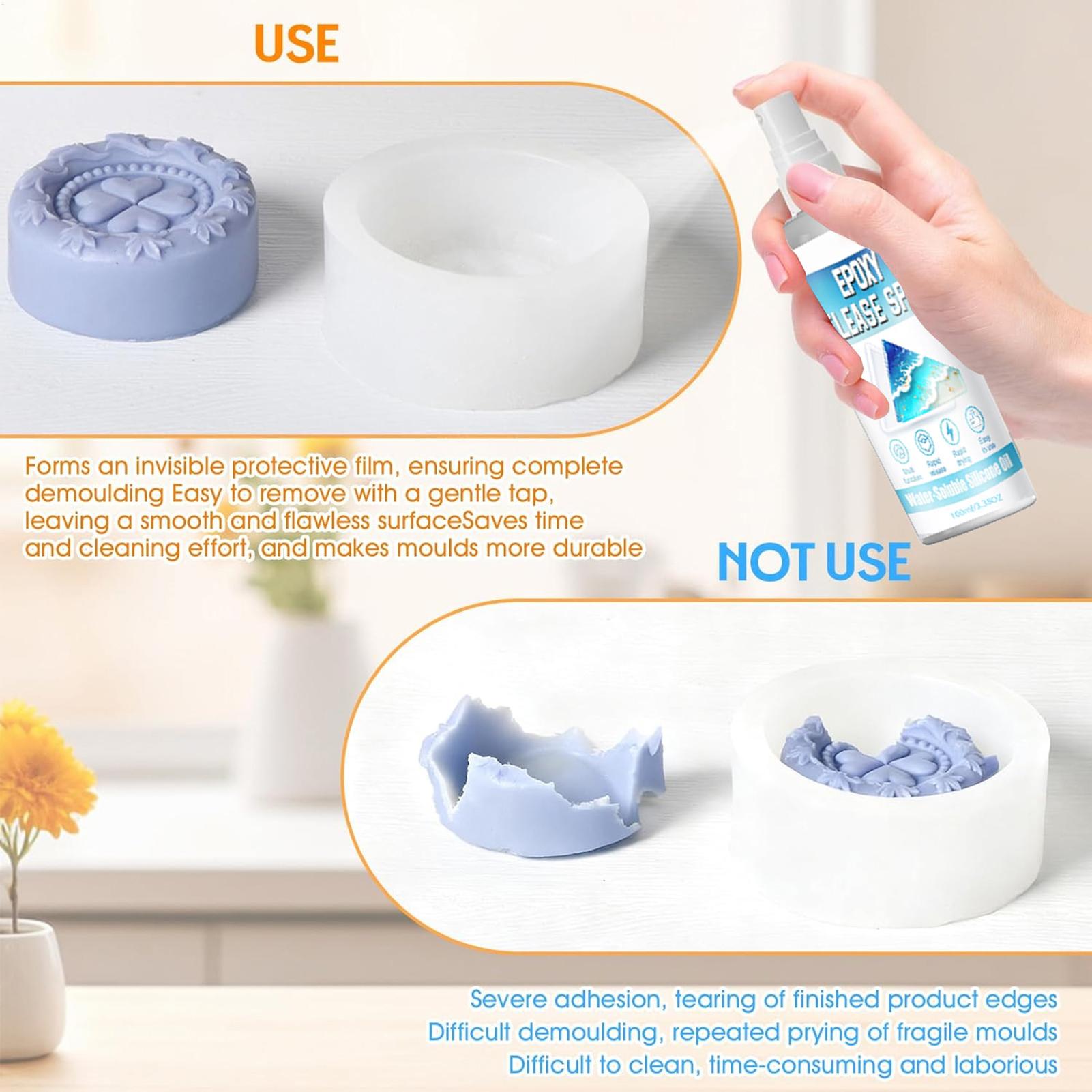 シリコンリリーススプレー エポキシリリーススプレー 強力な型 - Soap Making Handmade のレビューと価格