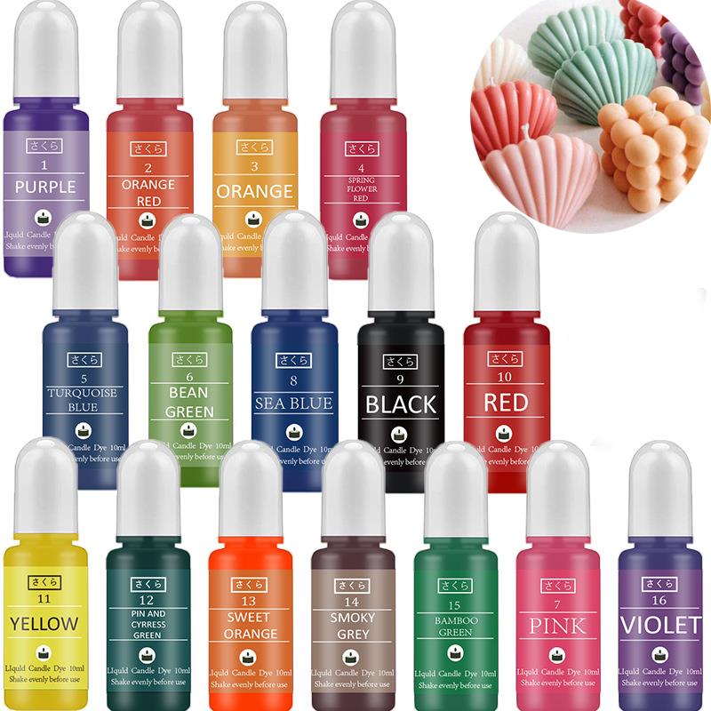10 ミリリットル/ボトルキャンドルワックス顔料着色剤非毒性 - Soap Making Liquid のレビューと価格