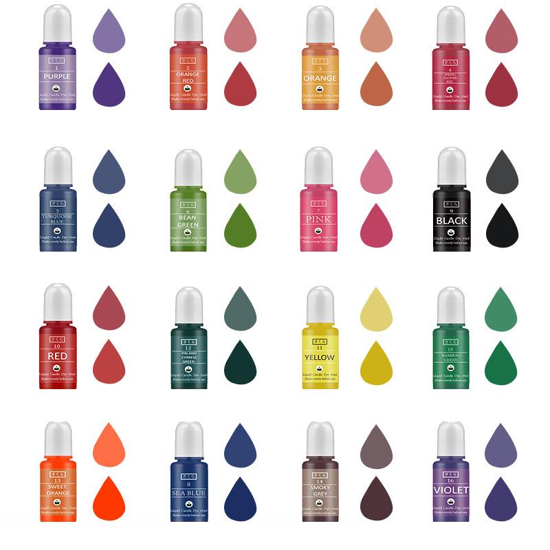 10 ミリリットル/ボトルキャンドルワックス顔料着色剤非毒性 - Soap Making Liquid のレビューと価格