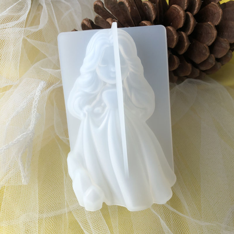 3D かわいいプリンセスシリコーンキャンドルモールド天使の女 - Soap Making Handmade のレビューと価格