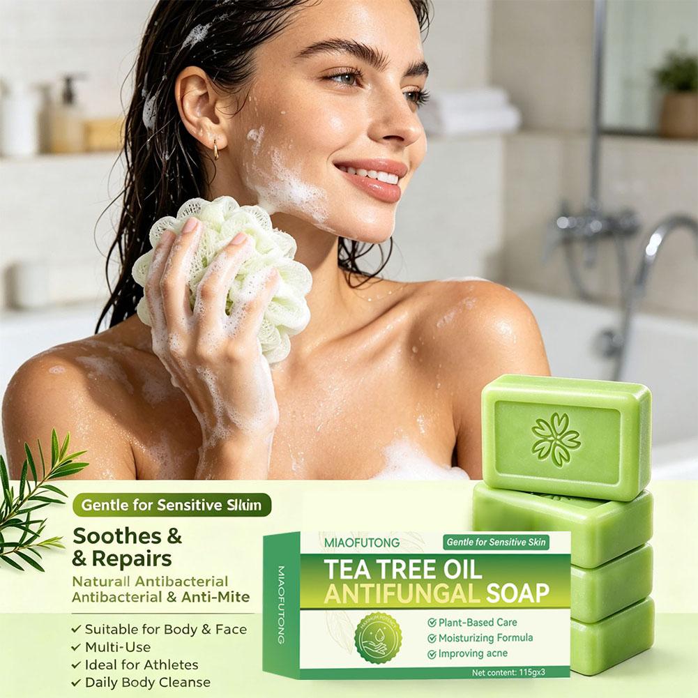 3 個ティーツリーオイル石鹸バー天然植物エキス手作り石鹸ディ - Soap Making Essential Oils のレビューと価格