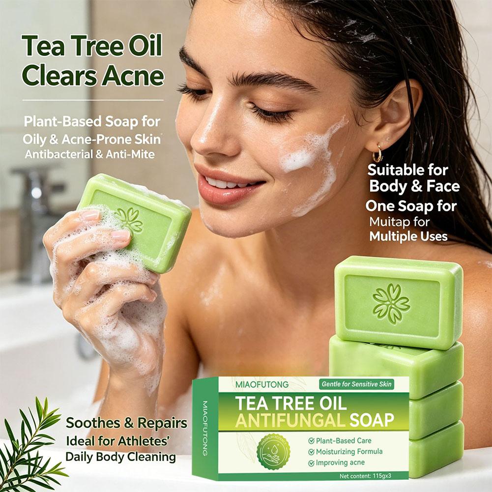 3 個ティーツリーオイル石鹸バー天然植物エキス手作り石鹸ディ - Soap Making Essential Oils のレビューと価格