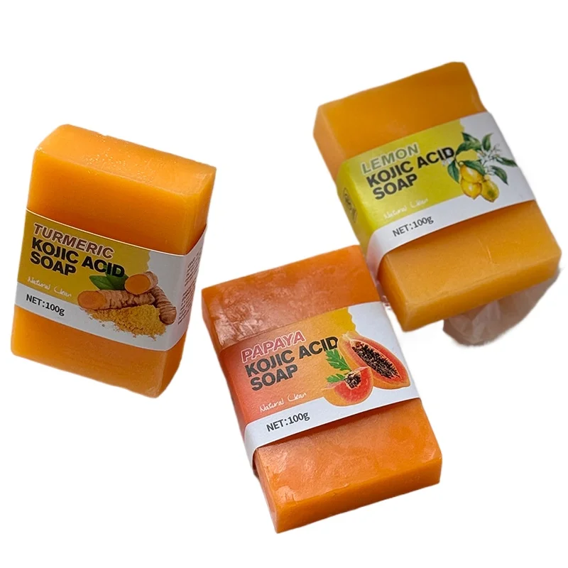 手作りのコジック酸石鹸、エッセンシャルオイル配合、肌のブライ - Essential Oil Soap のレビューと価格