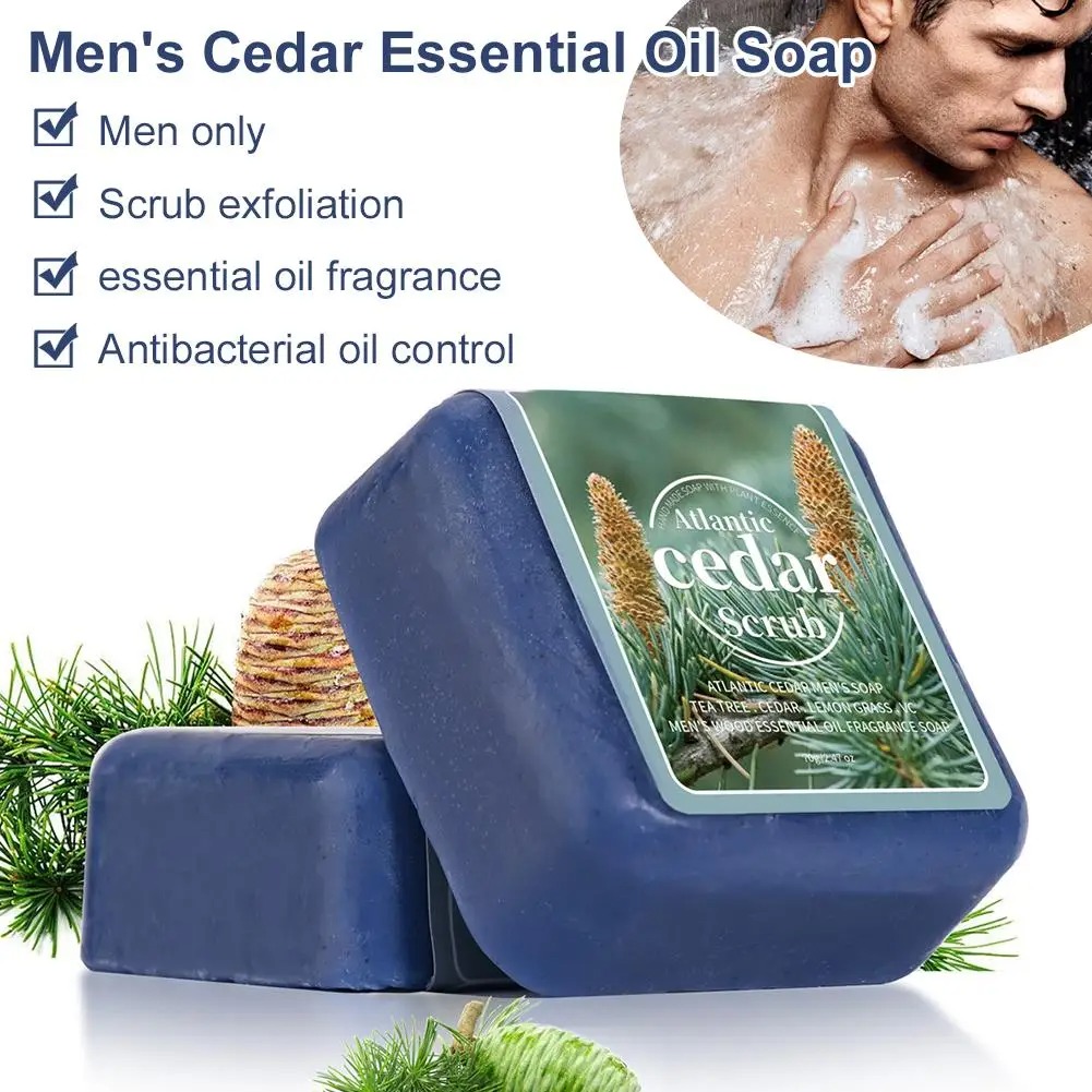 メンズ シダーエッセンシャルオイルソープ トラベルポータブル - Essential Oil Soap のレビューと価格