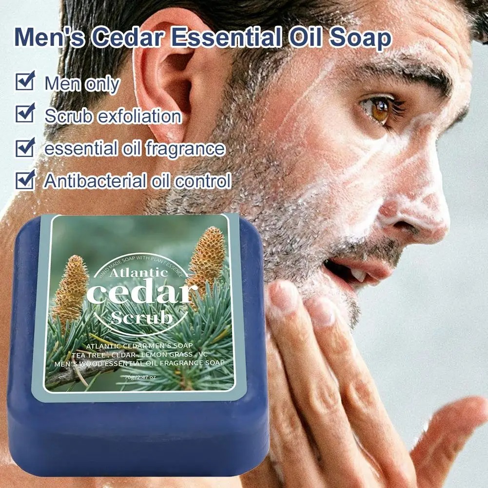 メンズ シダーエッセンシャルオイルソープ トラベルポータブル - Essential Oil Soap のレビューと価格
