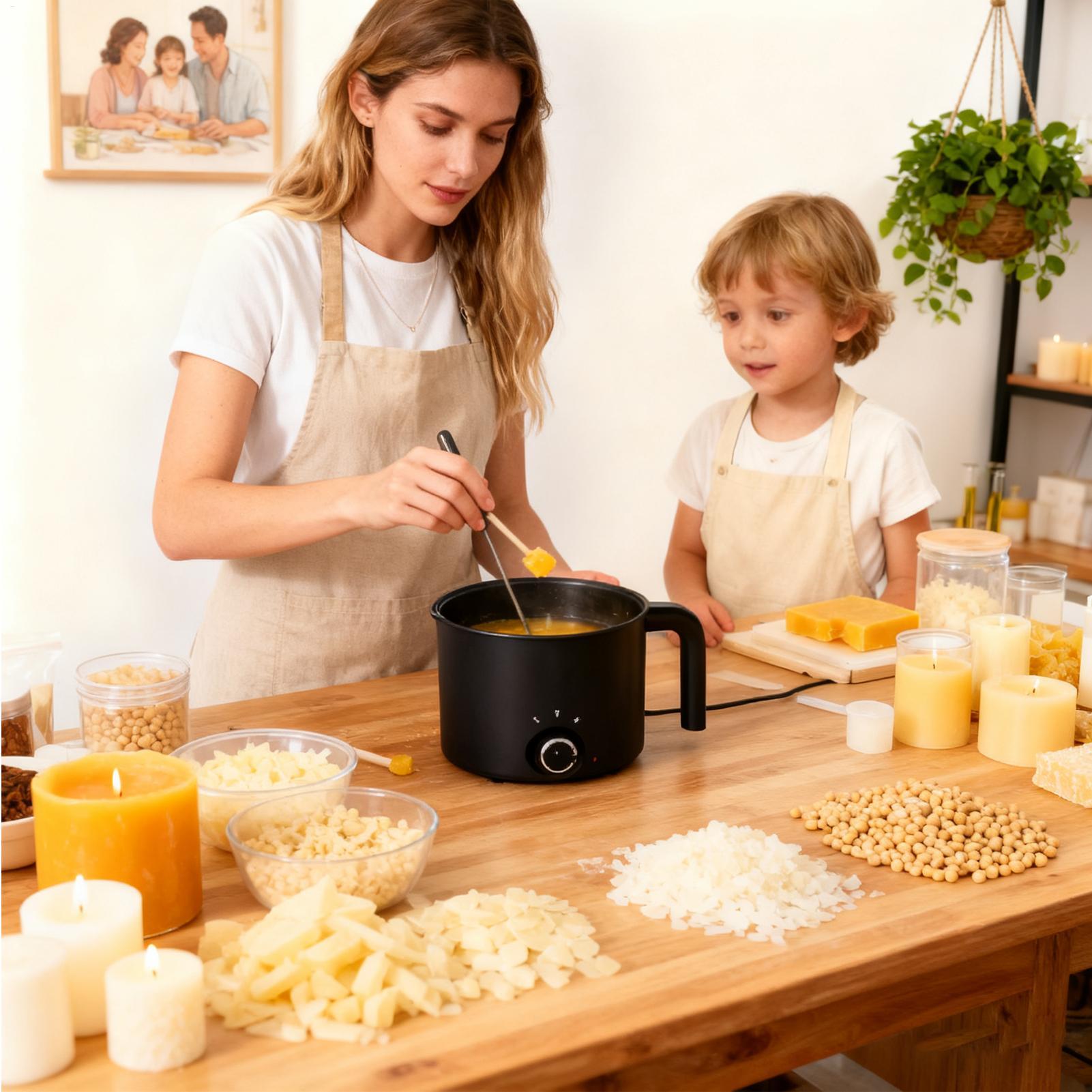 キャンドルワックスメルター 1.5L 電気耐熱ピッチャーワッ - Soap Making Pot のレビューと価格