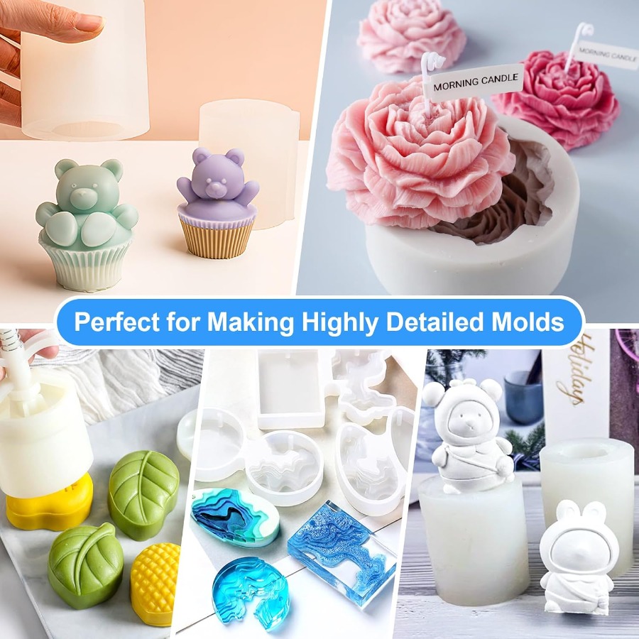 シリコンモールド作成キット、38.8オンス 15A弾性液体シ - Soap Making Handmade のレビューと価格