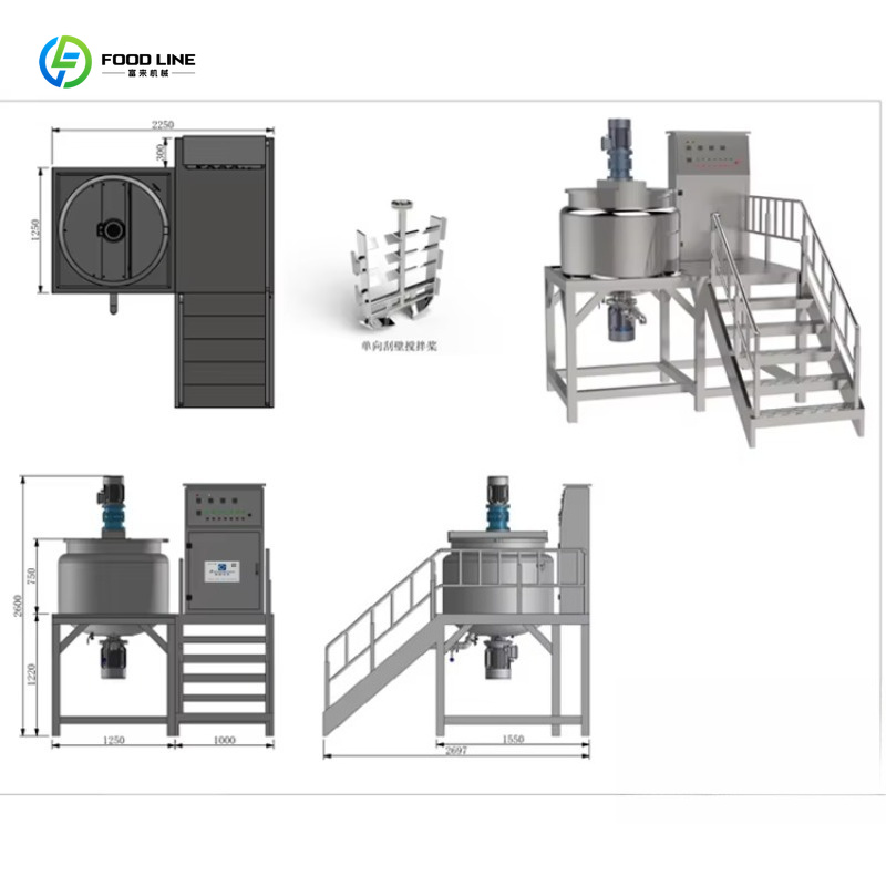 多機能1000Lミキシングタンクホモジナイザーマシン、食器用 - Soap Making Machine Price のレビューと価格